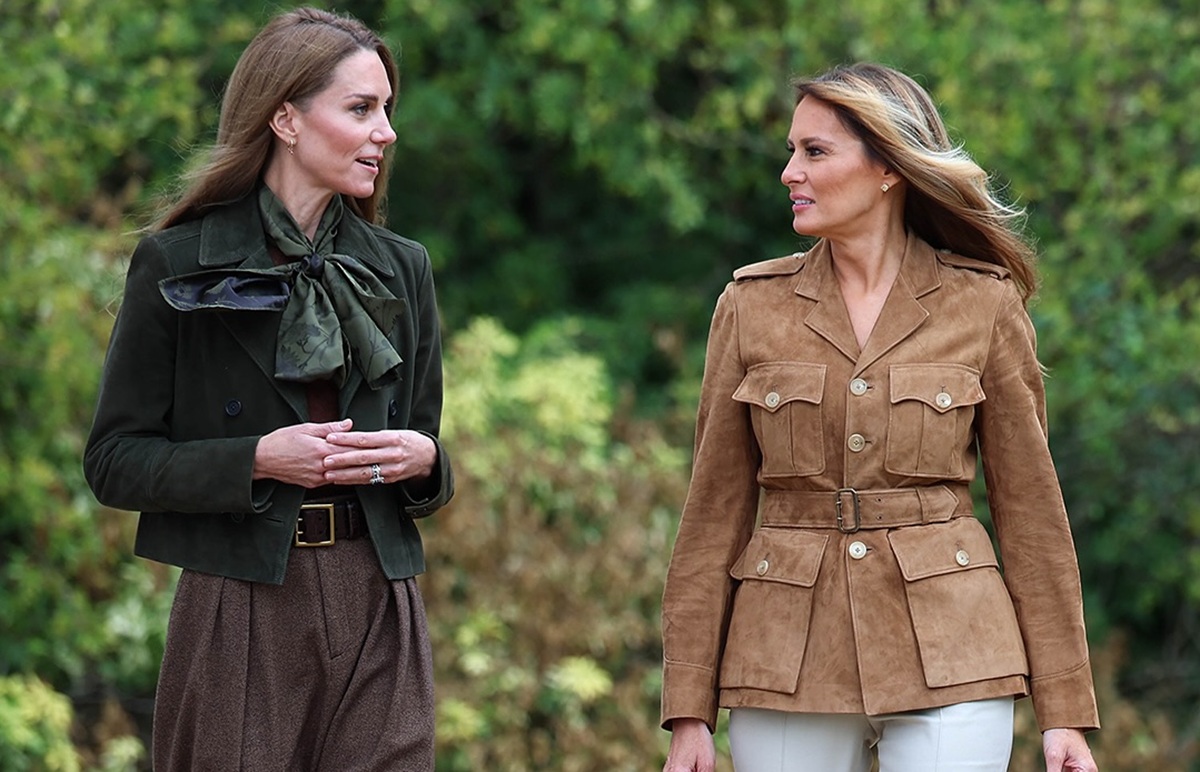 Catherine dan Melania Trump Hangat Bermain Bersama Pramuka Cilik di Windsor