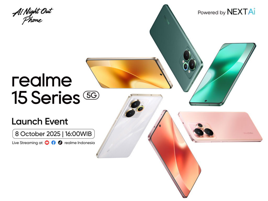 realme 15 Series 5G: AI Night Out Phone Siap Guncang Indonesia 8 Oktober
