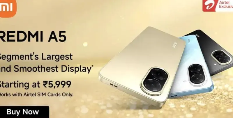 Redmi A5 Airtel Exclusive Edition Resmi di India, Ini Spesifikasinya