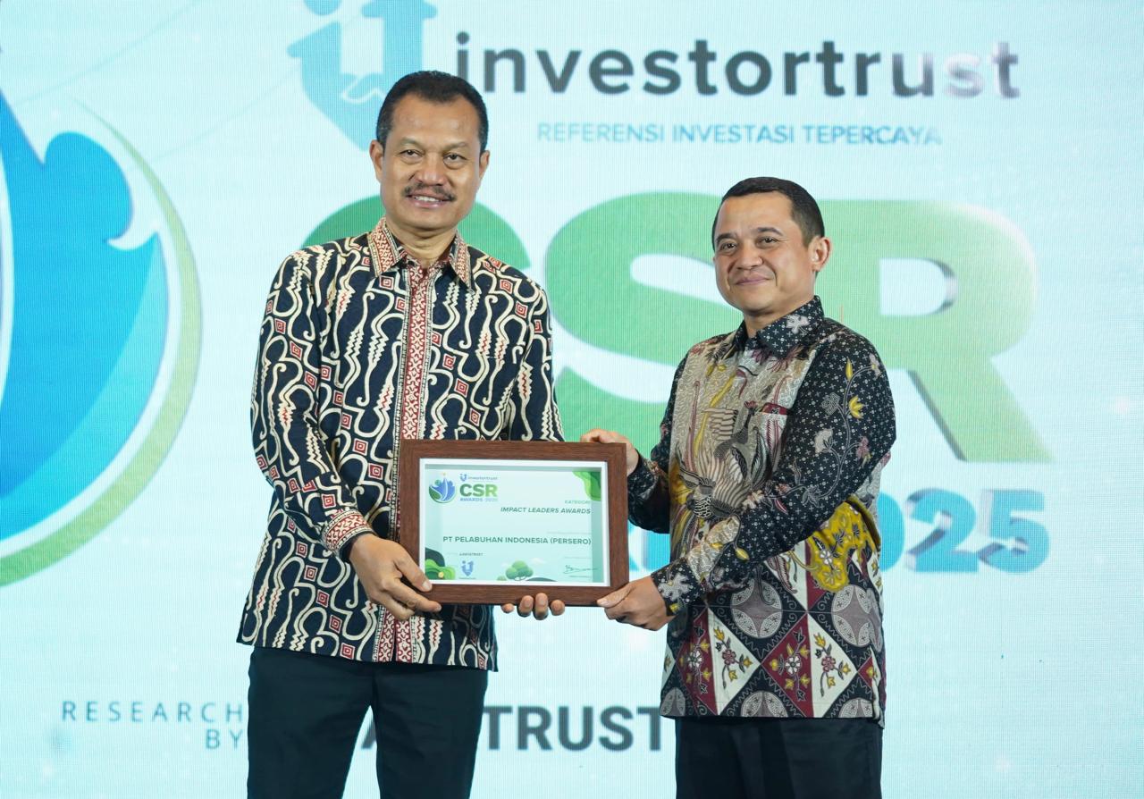 Pelindo Diganjar Penghargaan Berkat Program Sosial Berkelanjutan