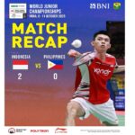 Indonesia Menang di Laga Perdana Grup F Kejuaraan Dunia Bulu Tangkis Junior Beregu Campuran