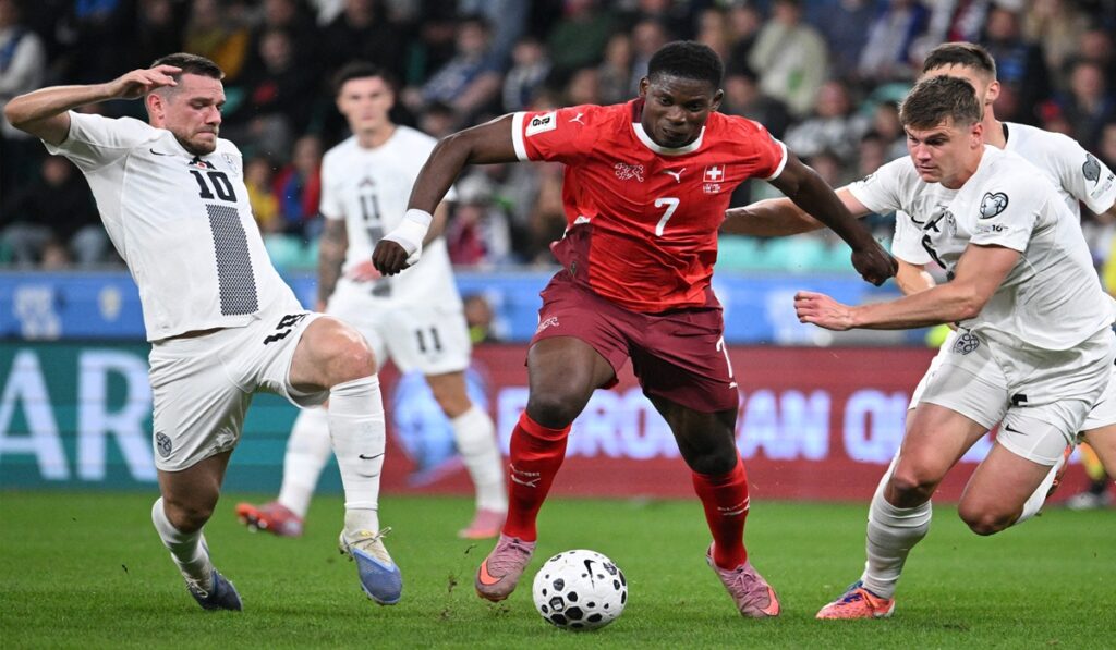 Slovenia vs Swiss, Laga Berakhir Imbang Tanpa Gol