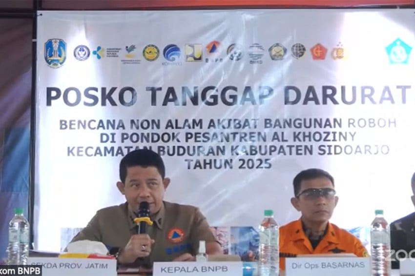 Belum Ada Penemuan Jenazah Pagi Ini, Tim Fokus Pembersihan Reruntuhan Ponpes Al Khoziny