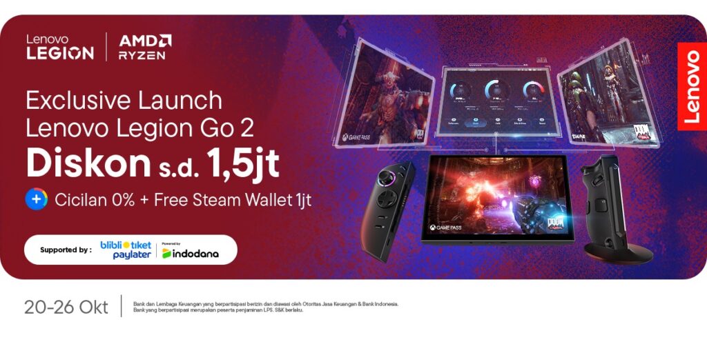 Lenovo Legion Go 2 Resmi di Indonesia, Harga Mulai Rp 17,9 Juta