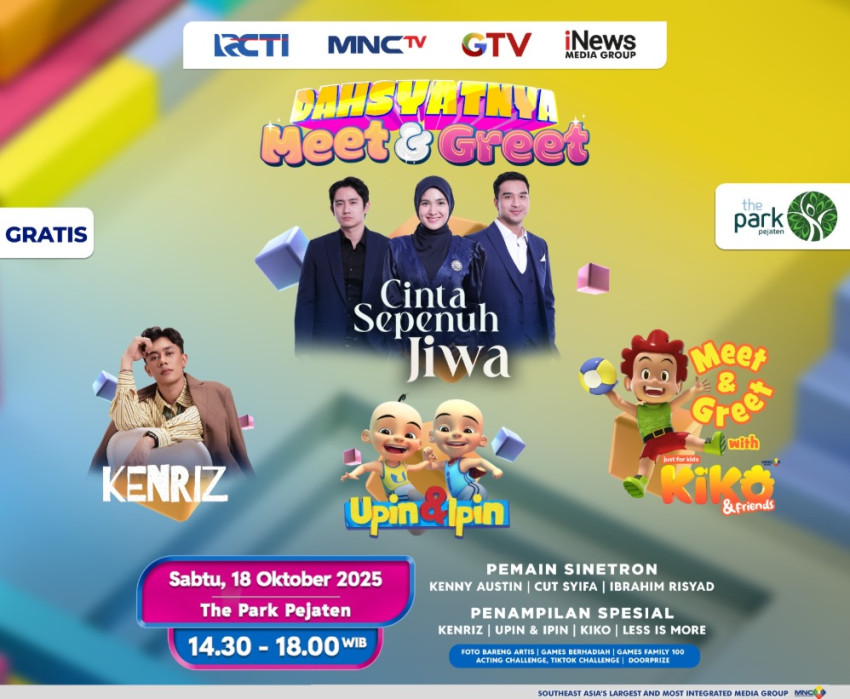 Lala, Julian, dan Hasbi akan Menyapa Warga Pejaten di Dahsyatnya Meet and Greet Cinta Sepenuh Jiwa