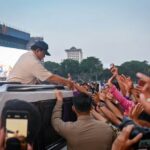 Prabowo Tinjau Gladi Bersih HUT Ke-80 TNI di Monas