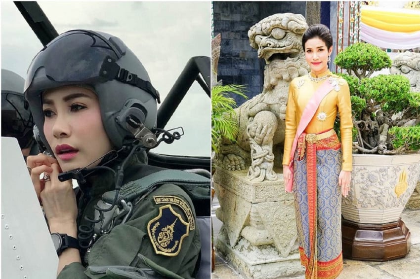 Profil Sineenat Wongvajirapakdi, Selir Istimewa Raja Thailand yang Pernah Jadi Pilot Jet Tempur