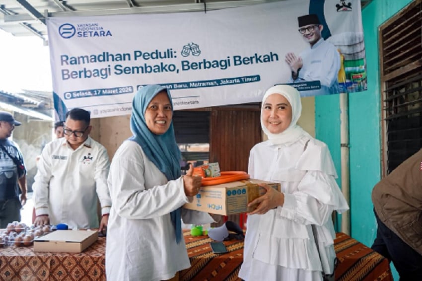 Gelar Bazar Sembako Murah, Sandiaga Uno: Menginspirasi untuk Beramal Baik