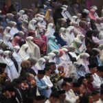 Gibran Salat Iduladha di Masjid Istiqlal Jakarta