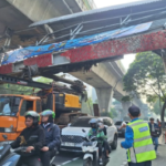 Sopir Truk yang Tabrak JPO Tendean Diperiksa Polisi